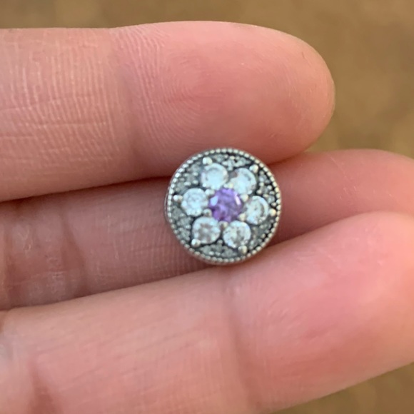 Retired Rare Pandora Forget Me Not Charm Authentic Discontinued EUC - Picture 5 of 9